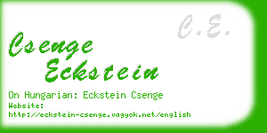 csenge eckstein business card